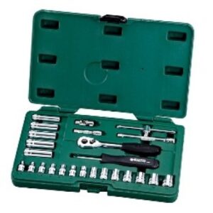 Bộ đầu tuýp 25 chi tiết 1/4" (hệ mét)