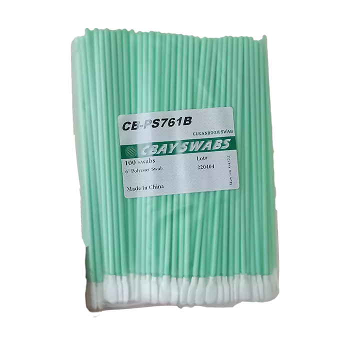 bl014393-tam-bong-phong-sach-than-nhua-160mm-dau-vai-polyester-100-cai-goi-cb-ps761b-cbay Tăm bông phòng sạch, CB-PS761B 160mm (100cái/ gói), Cbay - Ảnh 1