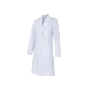 Áo bác sĩ nữ chùm mông, màu trắng cotton lạnh - Ảnh 1