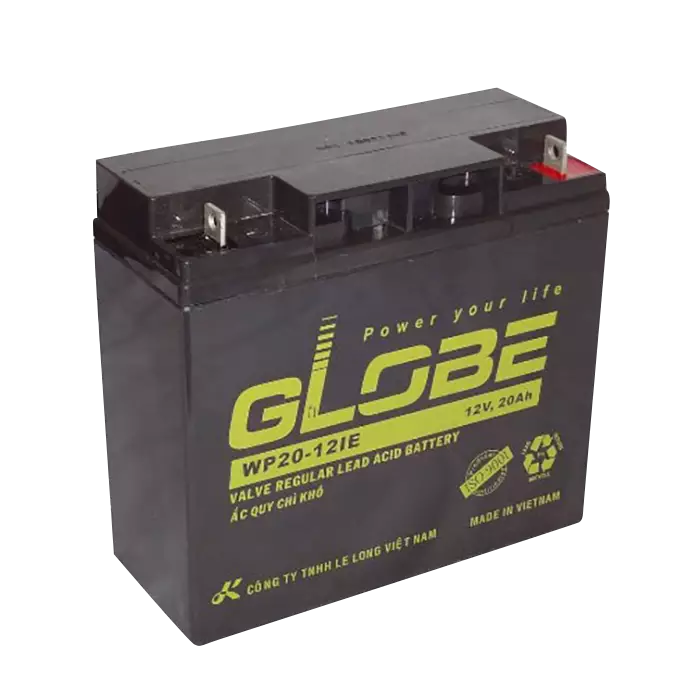 bl000450-ac-quy-12v-20ah-wp20-12ie-globe Ắc quy, WP20-12IE 12V 20Ah, Globe - Ảnh 1