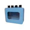 Giá ngâm optic, loại 4 ống đựng dùng ngâm ống soi cho tai mũi họng - Ảnh 1