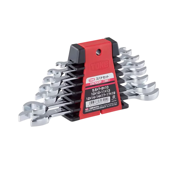 bl004961-bo-co-le-2-dau-mo-7-chi-tiet-ds700p-tone Bộ cờ lê hai đầu mở 7 chi tiết, DS700P, Tone - Ảnh 1