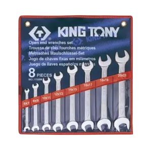Bộ cờ lê 2 đầu, 1108MR 6 miệng 22mm (8 chi tiết/ bộ), Kingtony - Ảnh 1