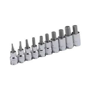 Bộ ổ cắm đầu lục giác Metric 10 chi tiết, BS-310HM 3/8inch, Genius Tools - Ảnh 1