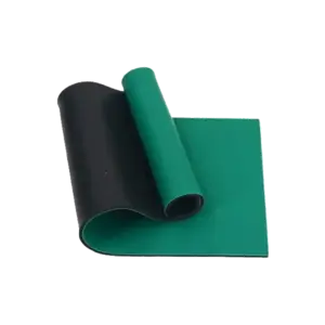 Thảm cao su chống tĩnh điện, màu xanh lá bóng  KT1.2mx10mx1.8mm - Ảnh 1