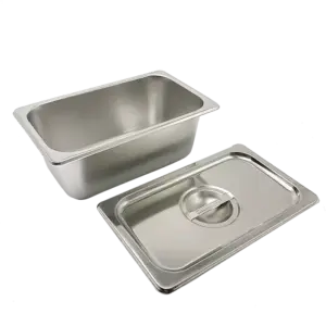 Khay inox có nắp, KT265x325x200mm - Ảnh 1