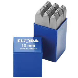 Bộ đục chữ, 400Z-10 (PN: 0400000100000) 10mm 9 ký tự, Elora - Ảnh 1
