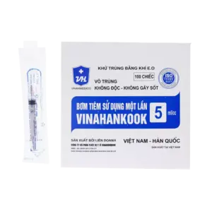 Bơm tiêm sử dụng một lần, P/N: NH_00000405 (5ml/cc)  (100 cái/hộp), Vinahankook - Ảnh 1