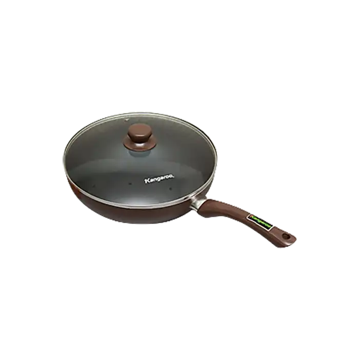 bl015248-chao-chong-dinh-vung-kinh-28cm-kg919m-kangaroo Chảo chống dính sâu lòng vung kính 28cm, KG919M, Kangaroo - Ảnh 1
