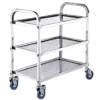 Xe đẩy thức ăn, 3 tầng tải trọng 80kg KT80x45x90cm - Ảnh 1