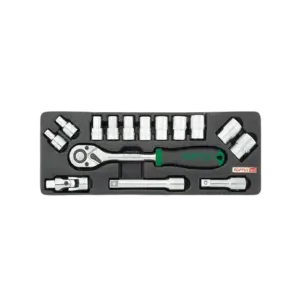 Bộ đầu khẩu, 1/2inch GCAD1502 (15 chi tiết/ bộ), Toptul - Ảnh 1