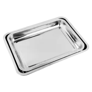 Khay, inox KT20x27x2.5cm - Ảnh 1