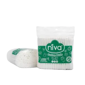 Tăm bông que nhựa, 200 cái/ túi, Niva - Ảnh 1