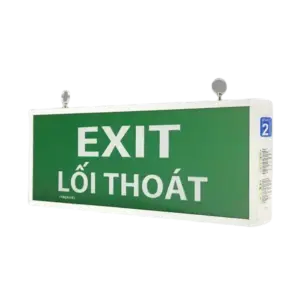 bl020136 den exit 2 mat chi huong led 3w co bo luu dien su dung trong 3 gio pexf23sc g2 p1p2 paragon
