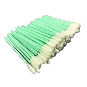 Tăm bông phòng sạch, 664FA đầu vuông và dẹt KT122mm (100 que/ túi) - Ảnh 1