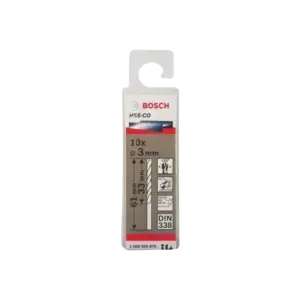 bl025169 bo mui khoan sat va inox pn 2608585876 hss co din 338 d3mm 10 cai hop bosch