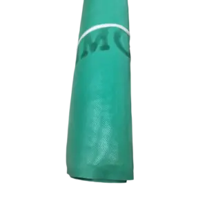 bl027135 tham cao su soi roi mau xanh la co vien kt60x90cm co chu welcome o giua