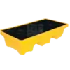 bl031060 pallet bluesp 4d nhua hdpe chong tran hoa chat 120l kt1300x680x300mm