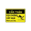 bl032322 bien canh bao can than coi chung vap nga mau vang kt20x29x60cm