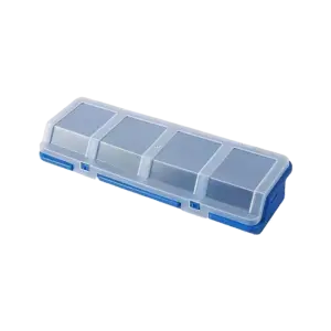 bl032515 hop dung oc vit bang nhua mau xanh kt 1 ngan l3xw3xh2inch