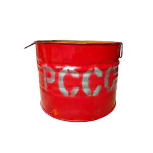 bl033474 thung phi dung cat pccc hinh tron mau do khong nap 100l thung