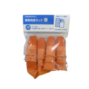bl035440 bao ngon tay cao su fingerstall 2b co nham mau cam 12 cai tui kokuyo
