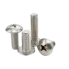 Vít pake đầu dù thân bu lông, IFF-27-M4x10mm-SUS201 - Ảnh 1