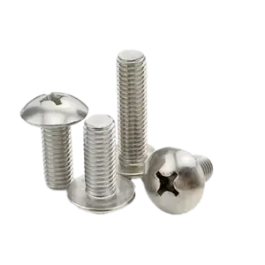 Vít pake đầu dù thân bu lông, IFF-27-M4x10mm-SUS201 - Ảnh 1