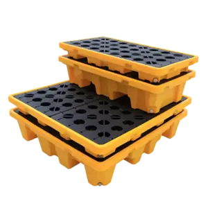 bl012702 pallet nhua hdpe chong tran mau vang den kt675x675x150mm spl 686815 linki